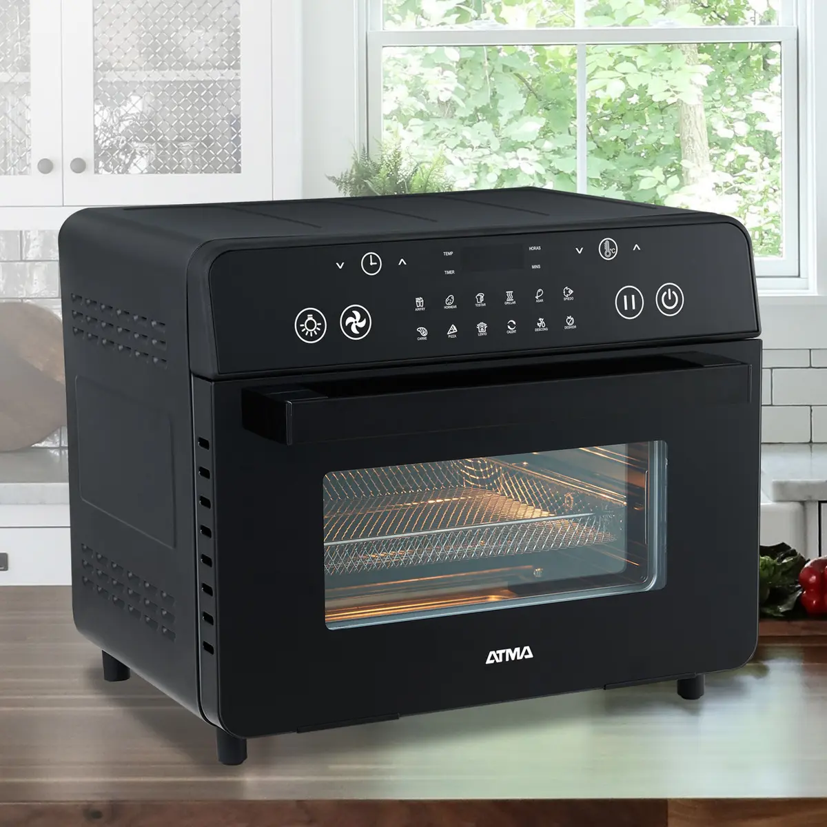 Horno Grill / Freidora de Aire 17 Lts Atma - Excelente (Reacondicionado)